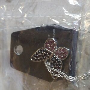 Paparazzi butterfly necklace set with earrings